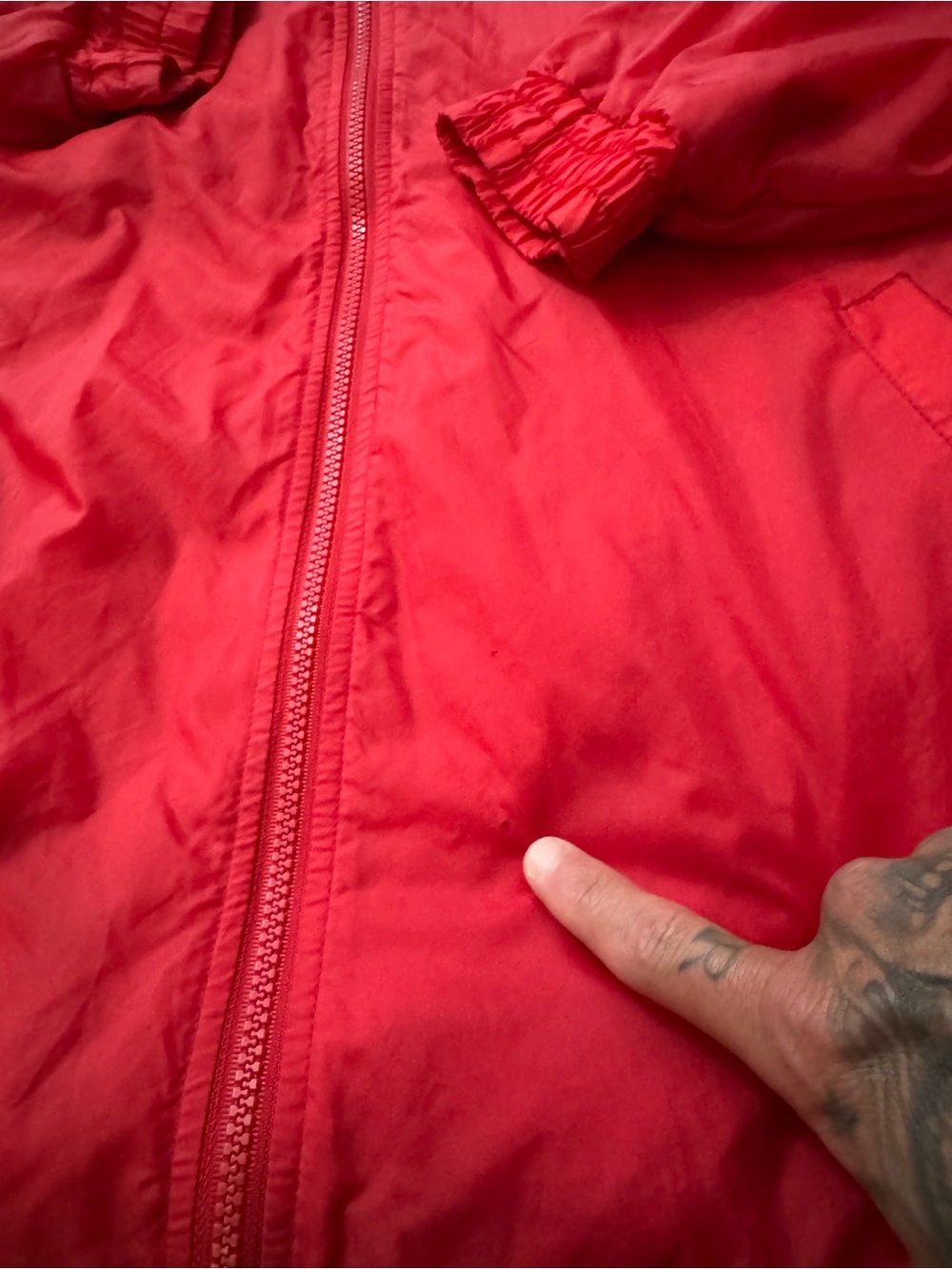 Vintage Abercrombie & Fitch Y2K Air Gear Track Jacket Men’s Sz L Red Logo - Picture 10 of 10